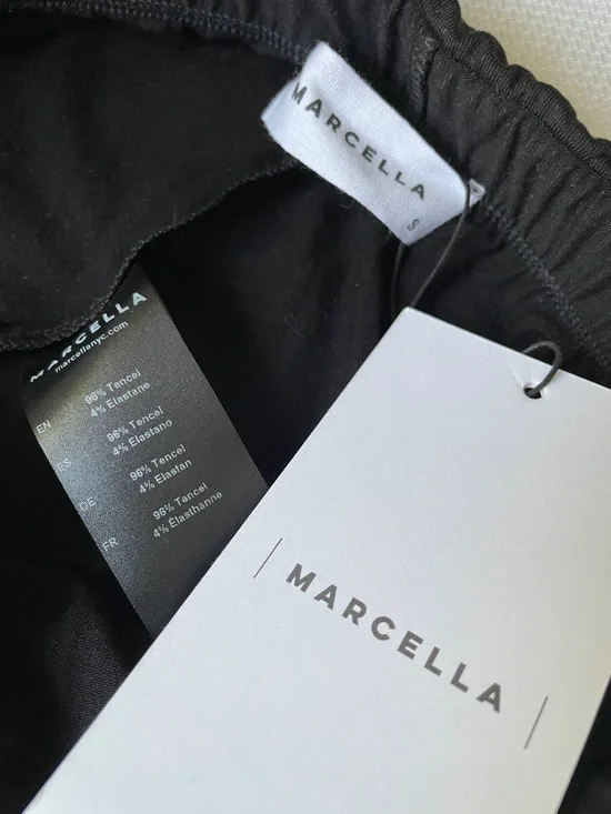 New Marcella Burke Skirted Black Leggings Size Small - Picture 5 of 11